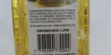 Se prohibiu00f3 en todo el territorio de la provincia la comercializaciu00f3n de este aceite de oliva\u002E