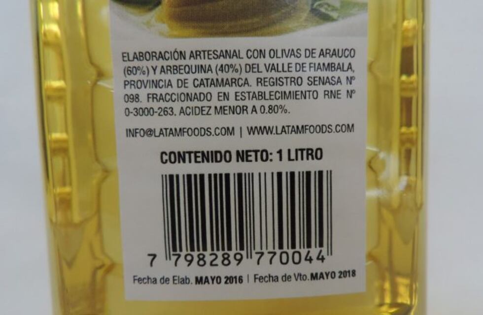 Prohíben el consumo y la comercialización de una marca de aceite de oliva