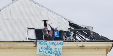 Motien en el penal de Devoto\u002E (foto: La Nacion)
