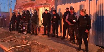 Se desplegó un fuerte operativo policial en Fracción 14