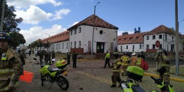 Explotó un coche bomba en una escuela de Policía en Bogotá (Twitter)\u002E