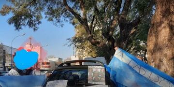 Protesta en contra del gobierno nacional