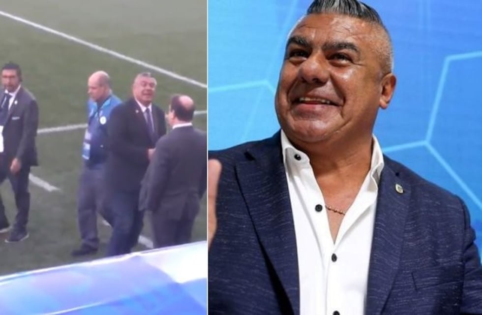 "Chiqui Tapia, devolvele el ascenso a San Jorge", reclamó un hincha tucumano en Brasil