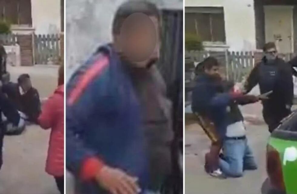 Fue filmado tocándose delante de una nena de cuatro años y los vecinos le dieron una golpiza