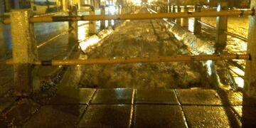 Los canales evacuadores respondieron ante la lluvia de ayer\u002E Foto Marcelo Vidal