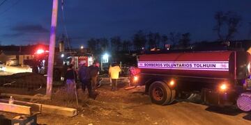 Equipos de los bomberos voluntarios de Tolhuin, Tierra del Fuego