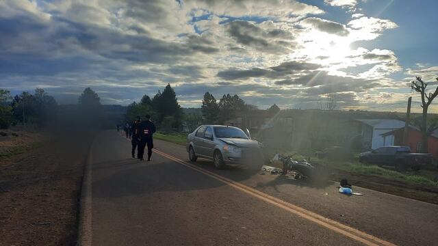 Accidente vial en Campo Ramón dejó como saldo una persona lesionada.