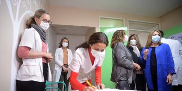 El Espacio amigo de la Lactancia Materna fuen inaugurado esta mañana en el Hospital Saporiti de Rivadavia. Gentileza