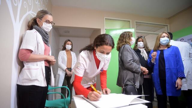 El Espacio amigo de la Lactancia Materna fuen inaugurado esta mañana en el Hospital Saporiti de Rivadavia. Gentileza