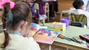 Niños en aulas. Web.