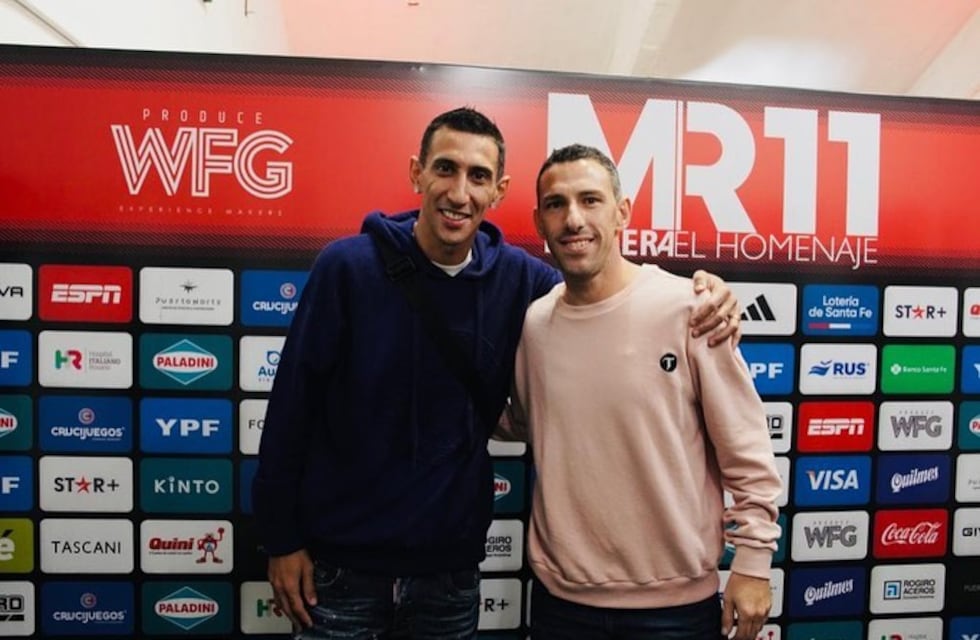 Ángel Di María elogió a Maxi Rodríguez e ignoró la polémica en Rosario Central