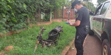 Abandonan motocicleta robada en Puerto Iguazú,