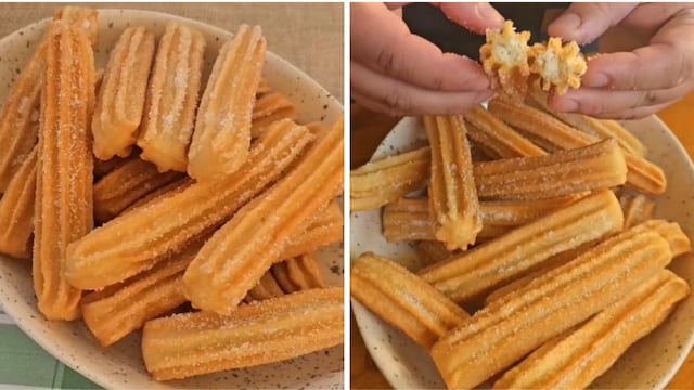 Perfectos para los días de lluvia y con tres ingredientes: receta de churros súper fácil