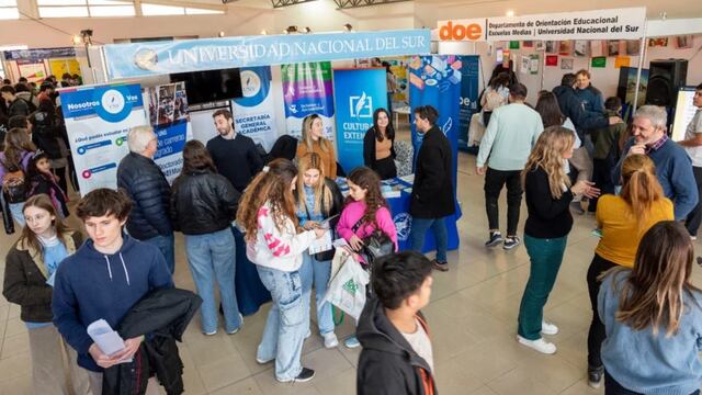 Se realizará la "Muestra de Carreras" en la Universidad Nacional del Sur.