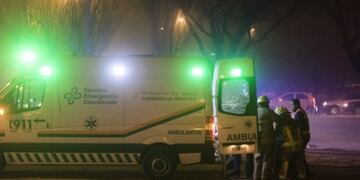 La pequeña, fue trasladada en helicóptero hasta el hospital Notti donde permanece con \