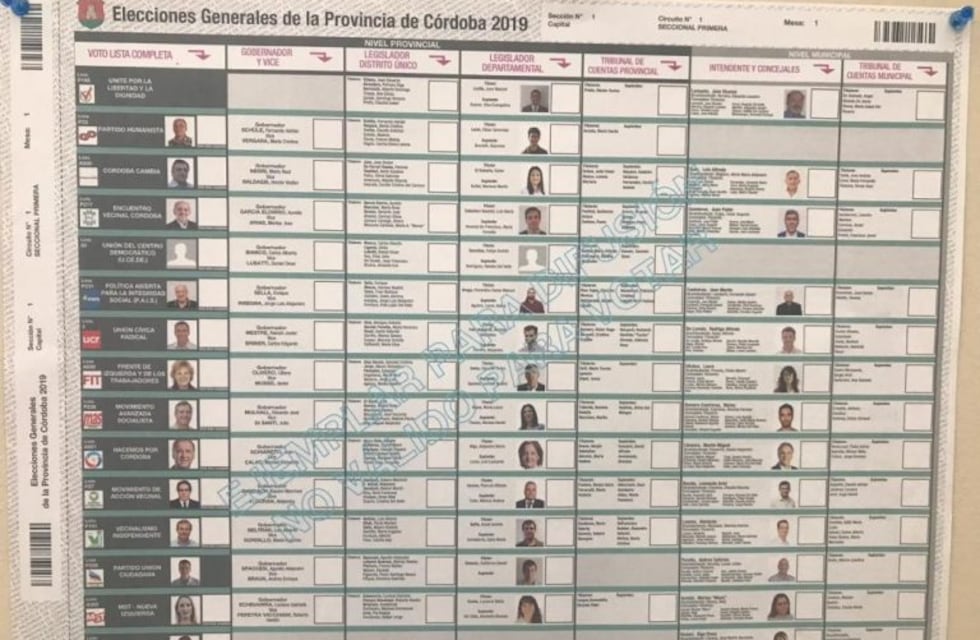 Boleta Única de Sufragio: así es la que te vas a encontrar en el cuarto oscuro