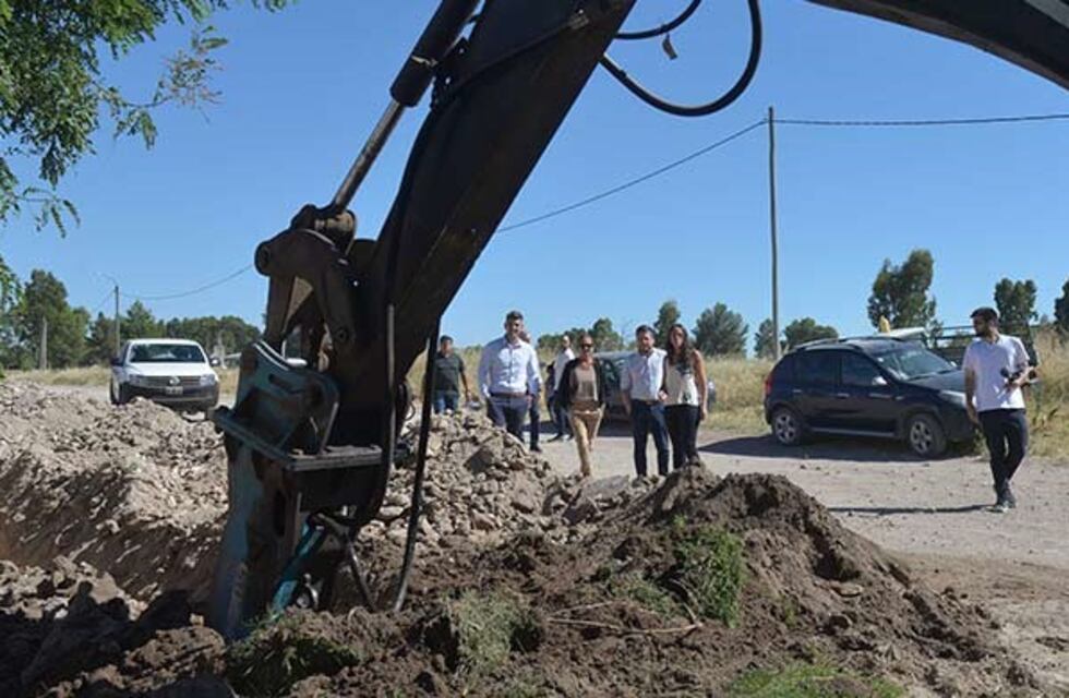 Comenzaron las tareas finales de la obra de gas natural en Altos Sánchez