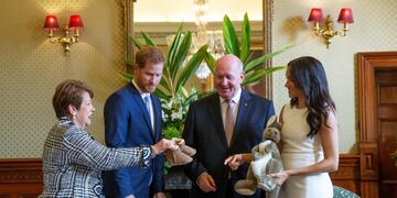 Visita de Meghan duquesa de sussexy el principe harry de inglaterra a Australia
