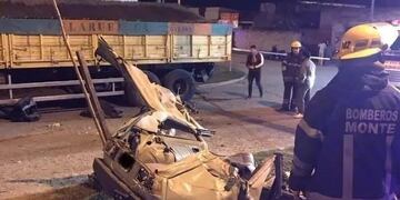 Choque en San Miguel del Monte (Foto: Crónica)