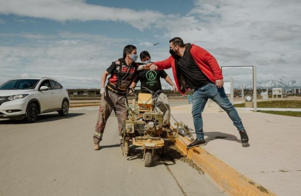 Ushuaia: Vuoto recorrió las obras que se realizan en la ciudad