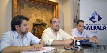 Conferencia de prensa del intendente Rivarola, de Palpalá (Jujuy)