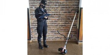 El joven que tenía la herramienta fue notificado del inicio de una causa\u002E