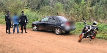 El auto apareció en un camino terrado con el acusado adentro\u002E