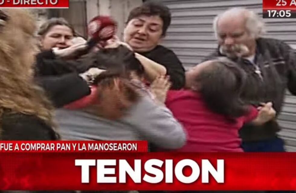 Una almacenera y su hija se pelearon en pleno móvil de televisión