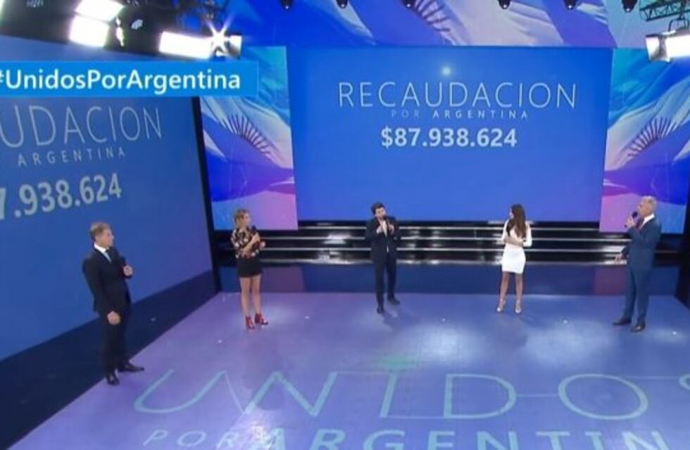 Coronavirus: el programa especial "Unidos por Argentina" recaudó más de $87 millones