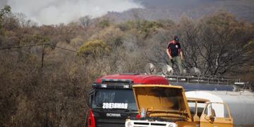 Mañana de miércoles con tres frentes activos en Punilla\u002E (Foto: Twitter / Gobierno de Córdoba)\u002E