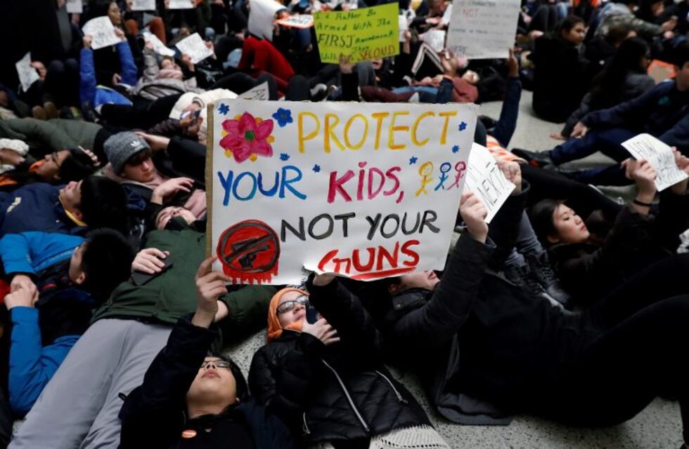 Paro de estudiantes en Estados Unidos contra las armas en las escuelas