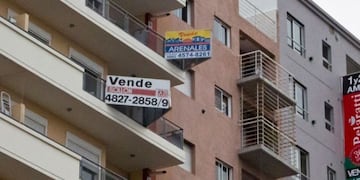 La venta de departamentos, cada vez más complicada en el país.