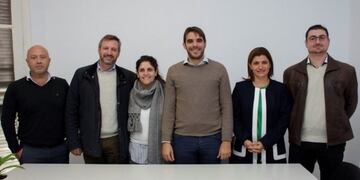 Autoridades que estuvieron presentes en la reinauguración del CeMPRE\u002E