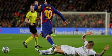 Barcelona empató 0-0 ante Real Madrid en el clásico postergado de la Liga de España\u002E (AP)