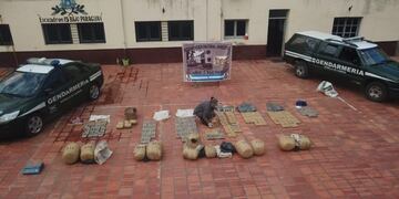 Casi 300 kilos de marihuana secuestrada y doce detenidos fue el resultado de un operativo de Gendarmería