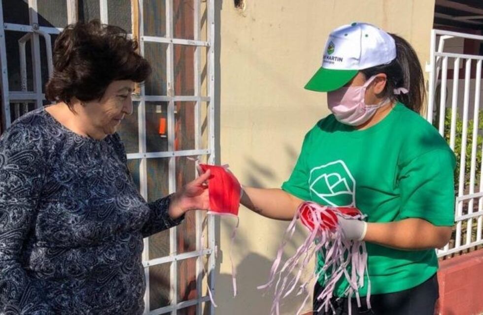 Coronavirus: nueva donación de barbijos para el Puesto Sanitario