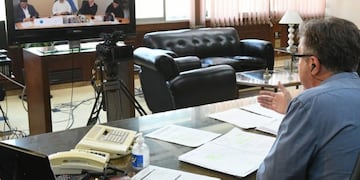 El intendente Luis Castellano participó de una teleconferencia con el presidente Alberto Fernández