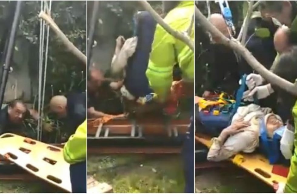 Murió la anciana que cayó en un pozo ciego