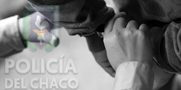 El detenido tenía una tijera entre sus prendas\u002E (Prensa Policía del Chaco)
