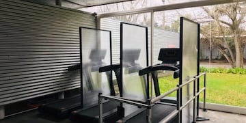 Algunos gimnasios comienzan a adaptar sus espacios pensando en una vuelta a la actividad (Twitter)