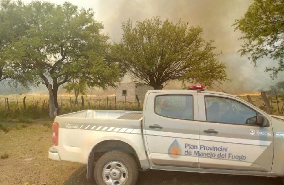 Incendios en Córdoba: dos focos en la zona de Traslasierra