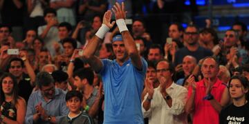 DEL POTRO exhibicion rn foto MARCELO CARROLL mar del plata juan martin del potro partido amistoso exhibicion copa peugeot tenis tenista argentino