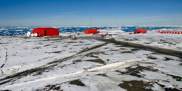 La Base argentina Marambio, en la Antártida (DPA)