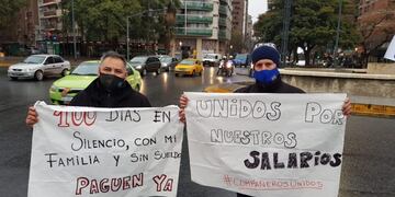 Protesta de choferes de Aoita\u002E