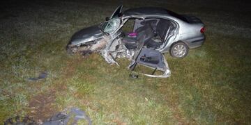 Accidente Ruta 20\nCrédito: Policía E\u002ERíos