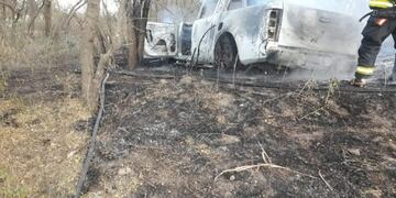 Incendio de vehículo de Verónica Tottis
