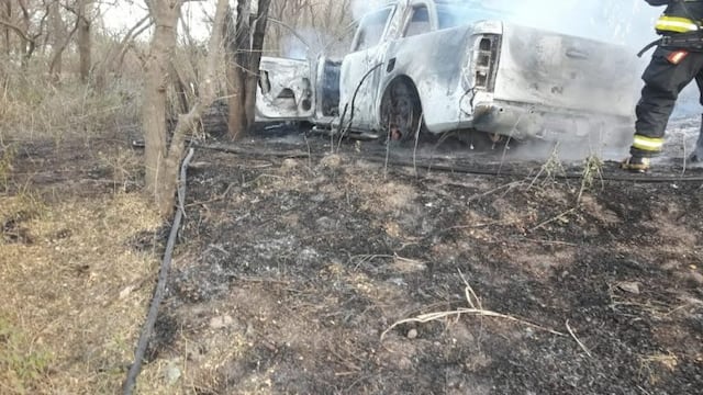 Incendio de vehículo de Verónica Tottis