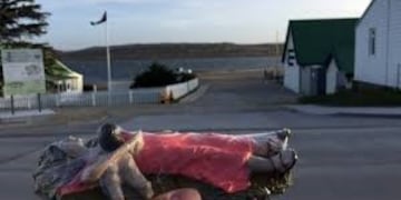 Imagen de la Difunta Correas en las Islas Malvinas