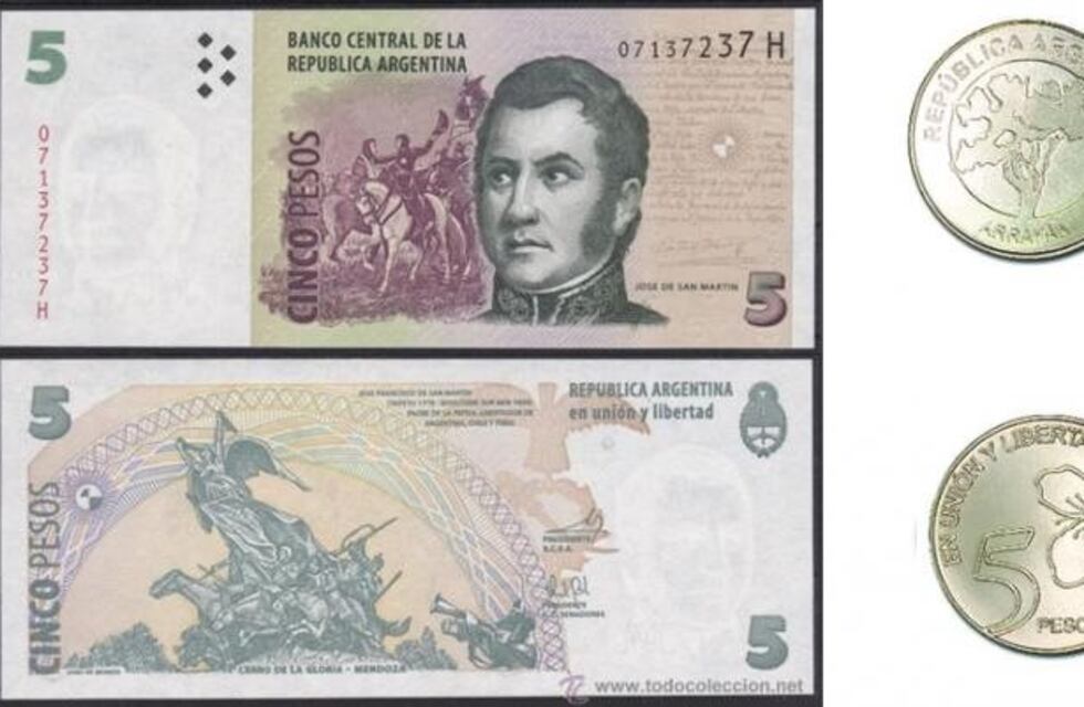 El BCRA sacará de circulación los billetes de 5 pesos