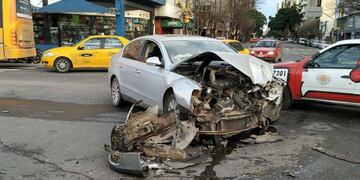 Accidente en pleno Centro de Córdoba\u002E